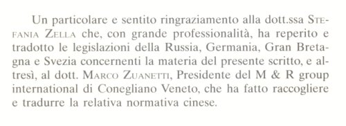 L'accertamento della filiazione naturale - Ringraziamenti